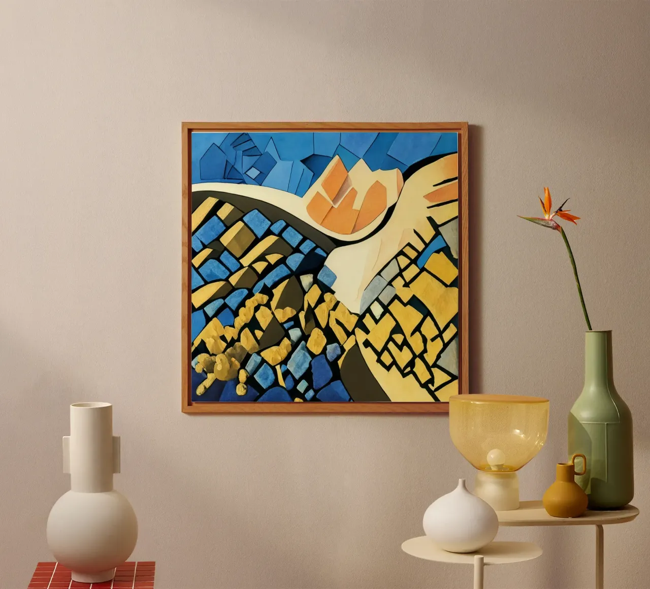 Vista a volo d'uccello della foresta_1 alluminio dibond da Abstract Art by LK