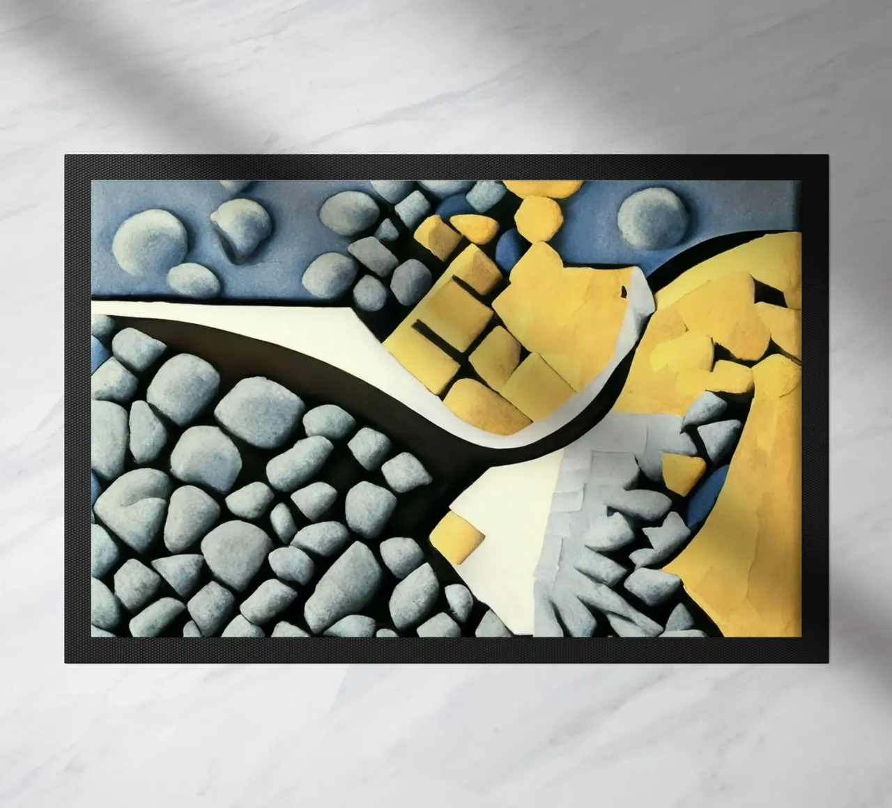 Vista a volo d'uccello della foresta_2 zerbino da Abstract Art by LK