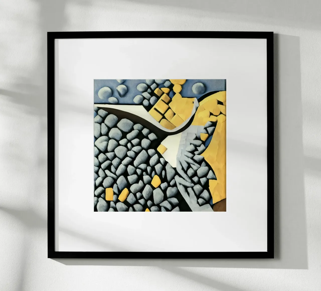 Forêt vue du ciel_2 poster avec cadre en aluminium de Abstract Art by LK