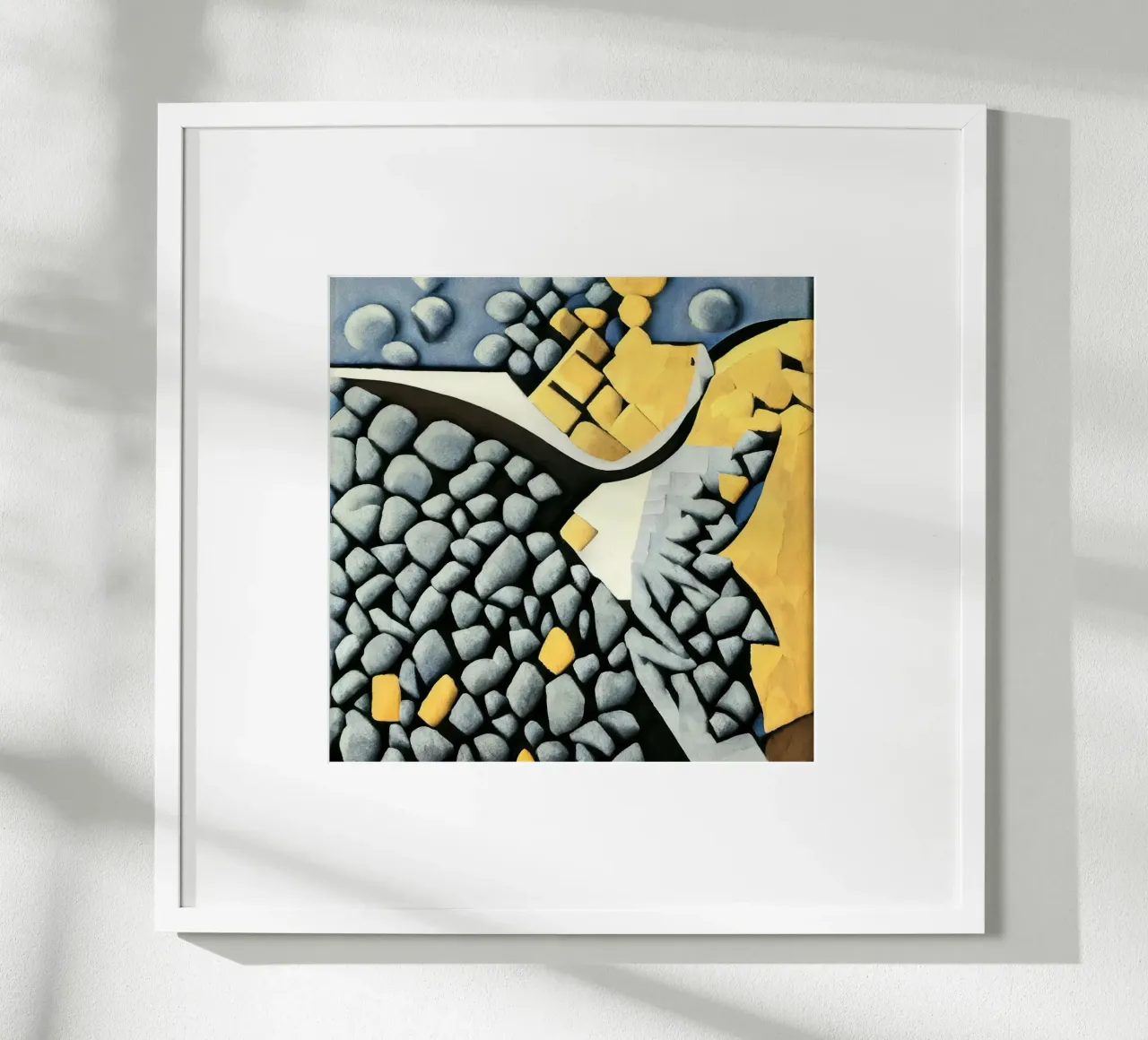 Forêt vue du ciel_2 poster avec cadre en aluminium de Abstract Art by LK