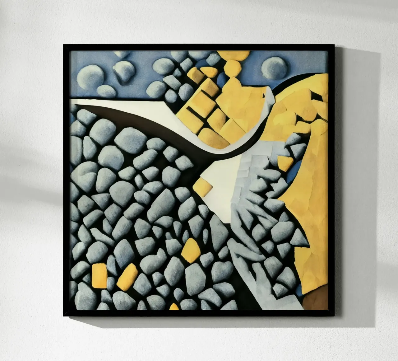 Forêt vue du ciel_2 poster avec cadre en aluminium de Abstract Art by LK