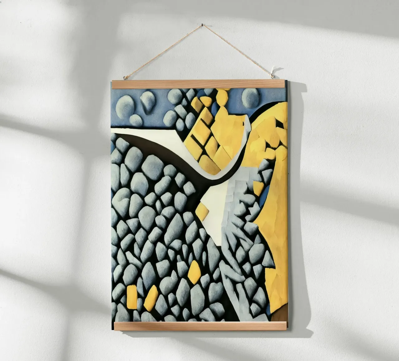 Forêt vue du ciel_2 poster avec cadre en aluminium de Abstract Art by LK