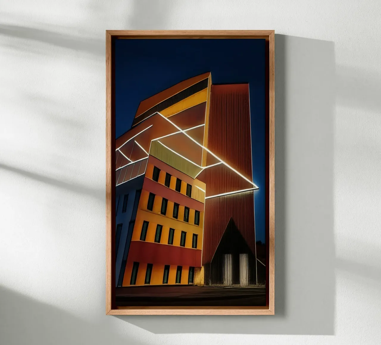 Hoog-Rise_4 canvas met Baklijst van Abstract Art by LK