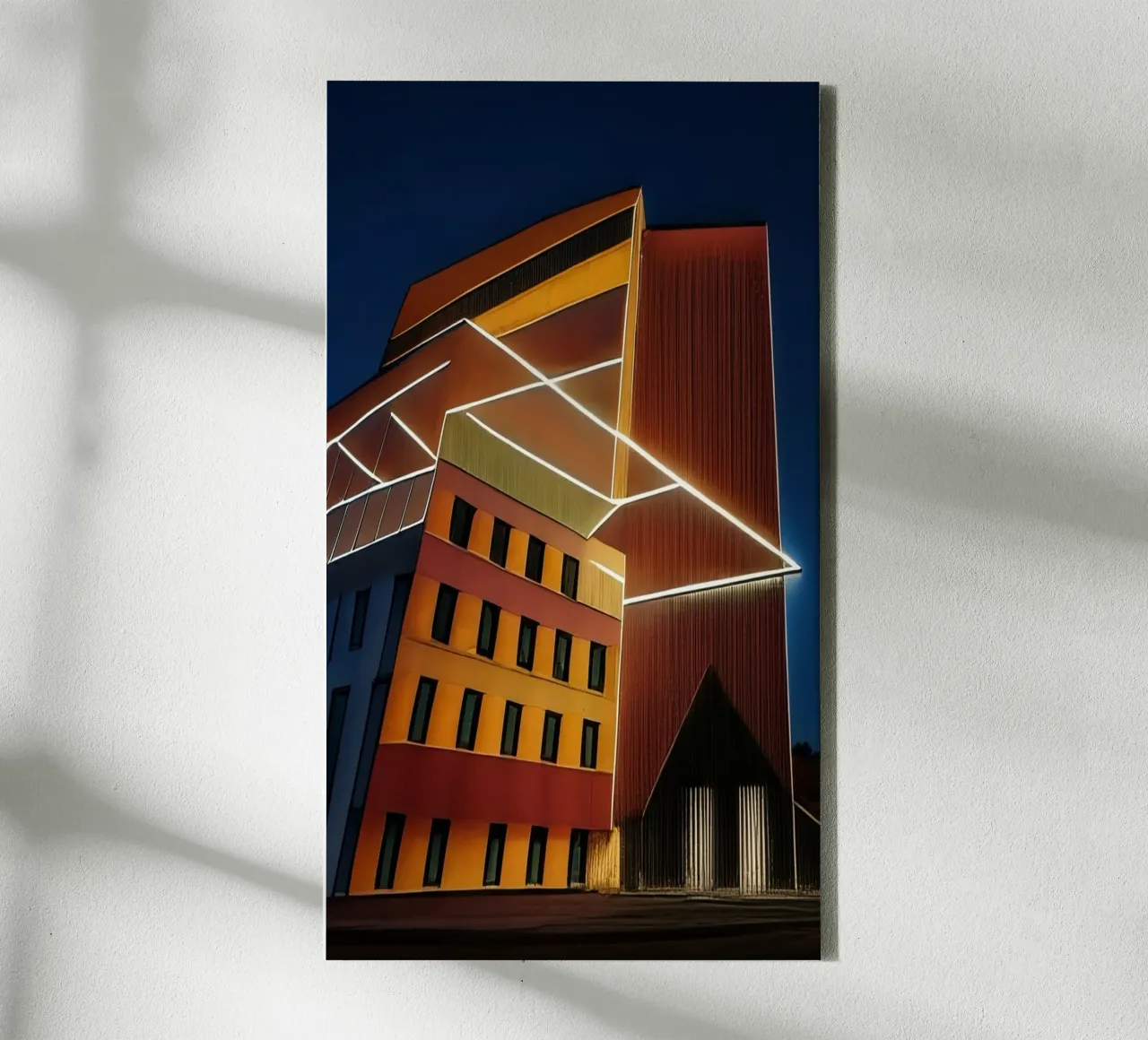 Hoog-Rise_4 canvas met Baklijst van Abstract Art by LK