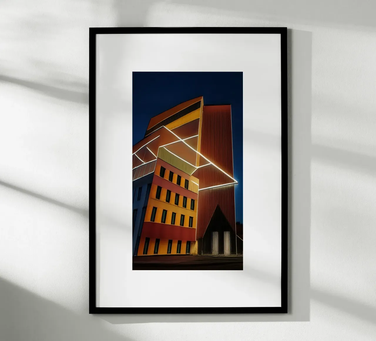 Alta quota_4 poster con telaio in alluminio da Abstract Art by LK