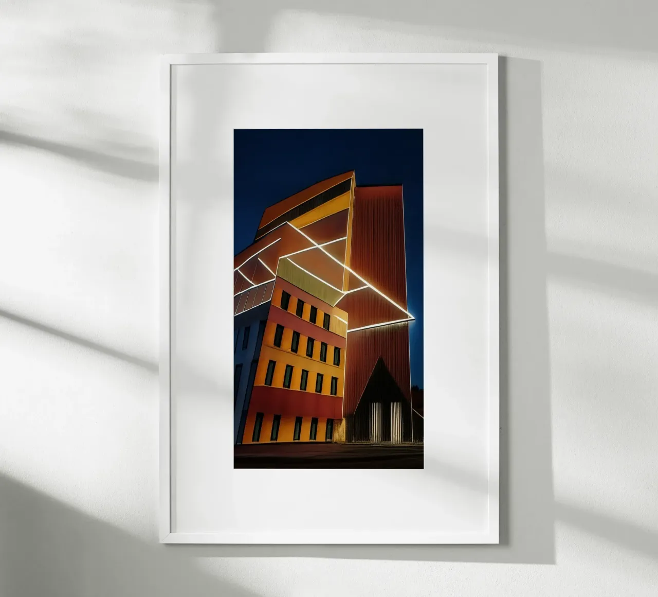 Alta quota_4 poster con telaio in alluminio da Abstract Art by LK
