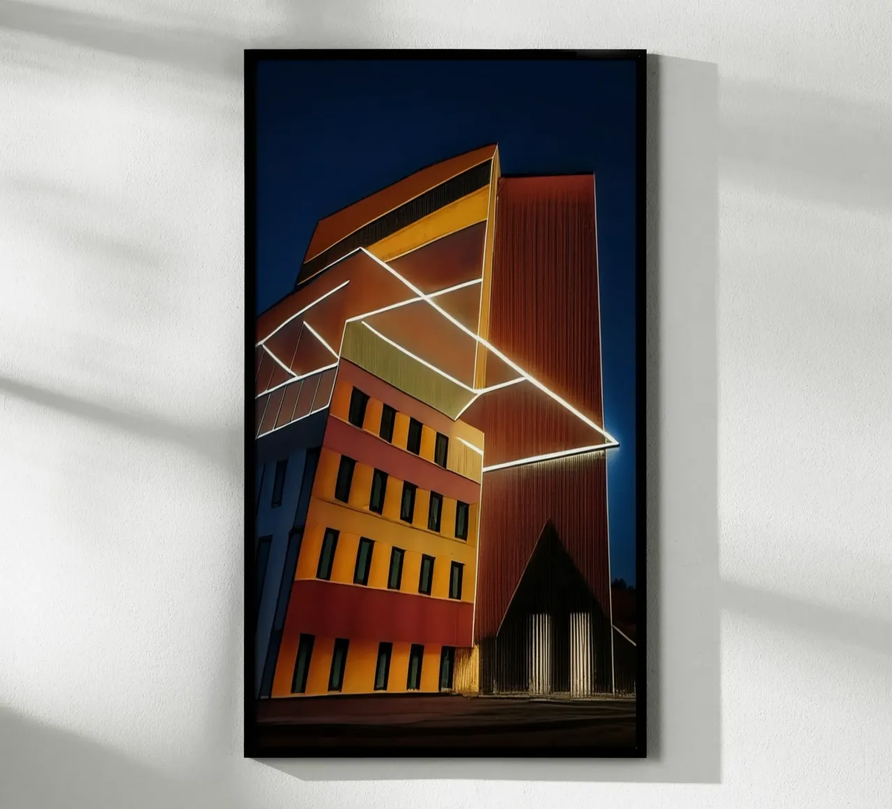 Alta quota_4 poster con telaio in alluminio da Abstract Art by LK