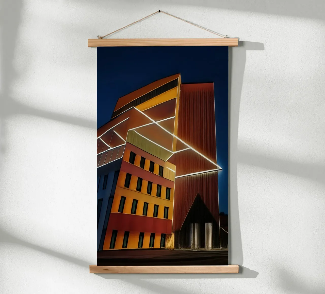 Alta quota_4 poster con telaio in alluminio da Abstract Art by LK