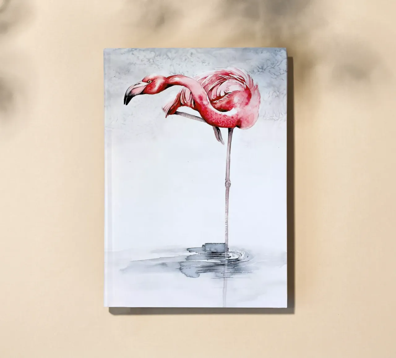 Pink Flamingo notebook by Karolina Kijak