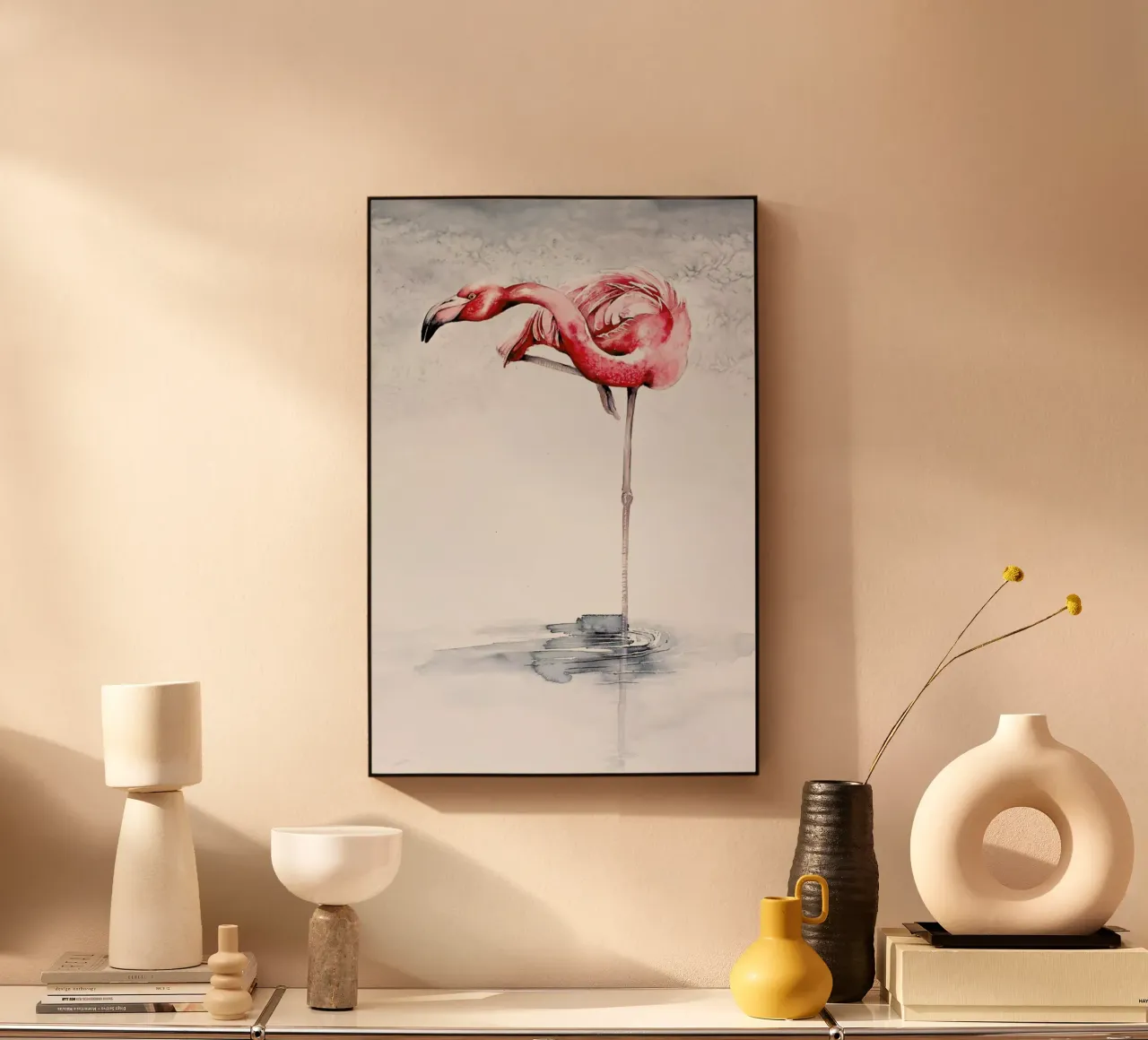 Pink Flamingo plexiglass da Karolina Kijak