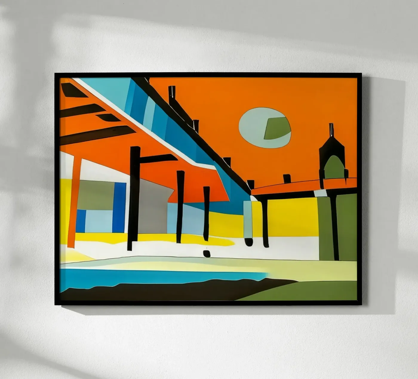 Sightseeing_Excursion_Scheveningen_1 poster by Abstract Art by LK