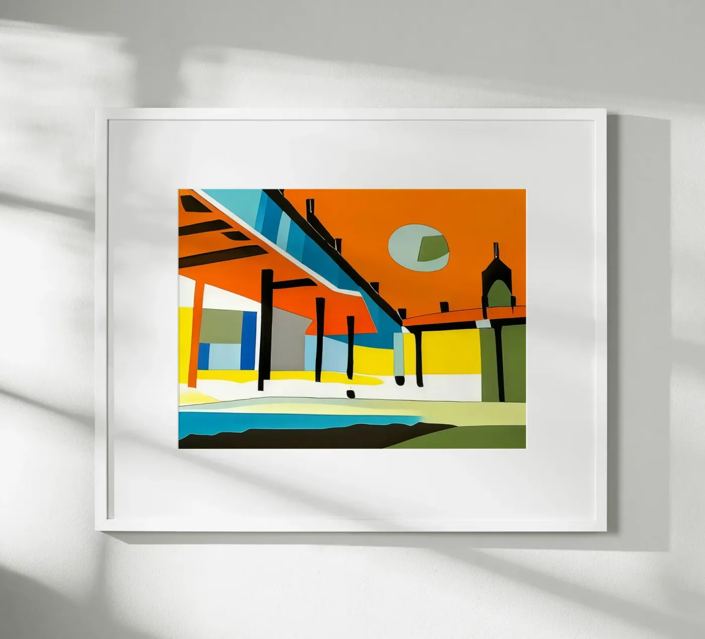 Sightseeing_Excursion_Scheveningen_1 poster by Abstract Art by LK