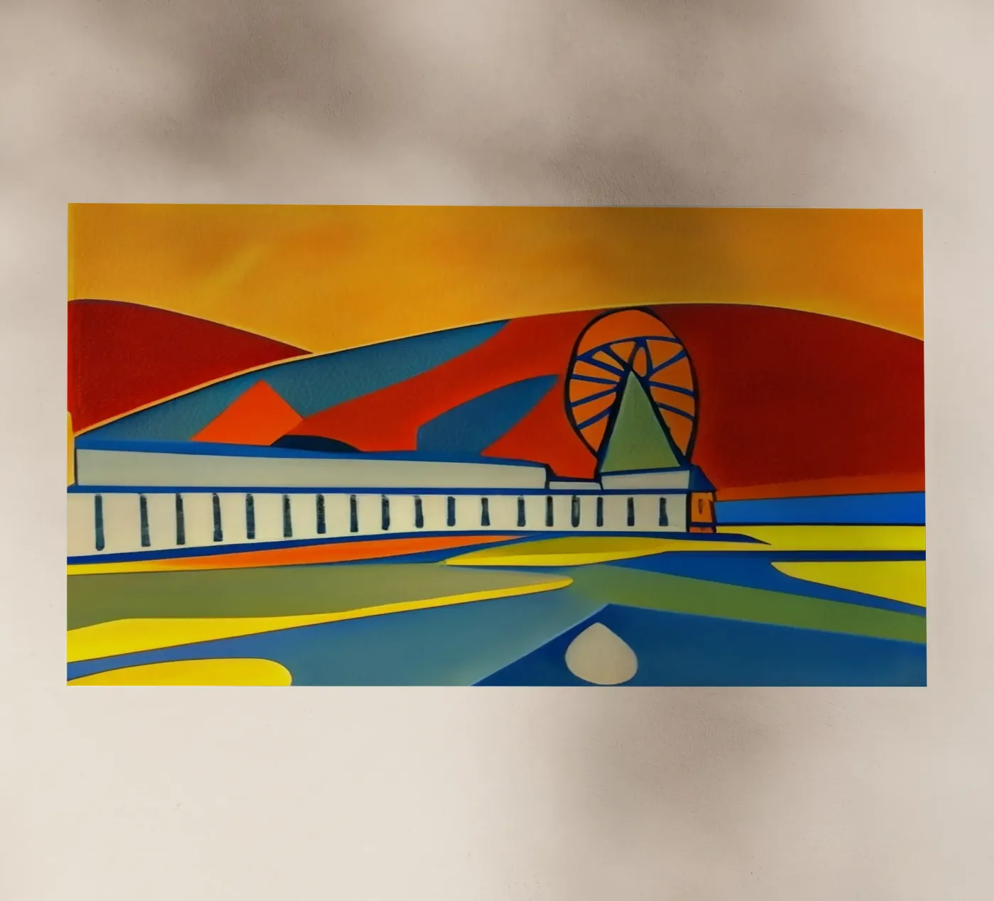 Sightseeing_Excursion_Scheveningen_2 backlit folie van Abstract Art by LK