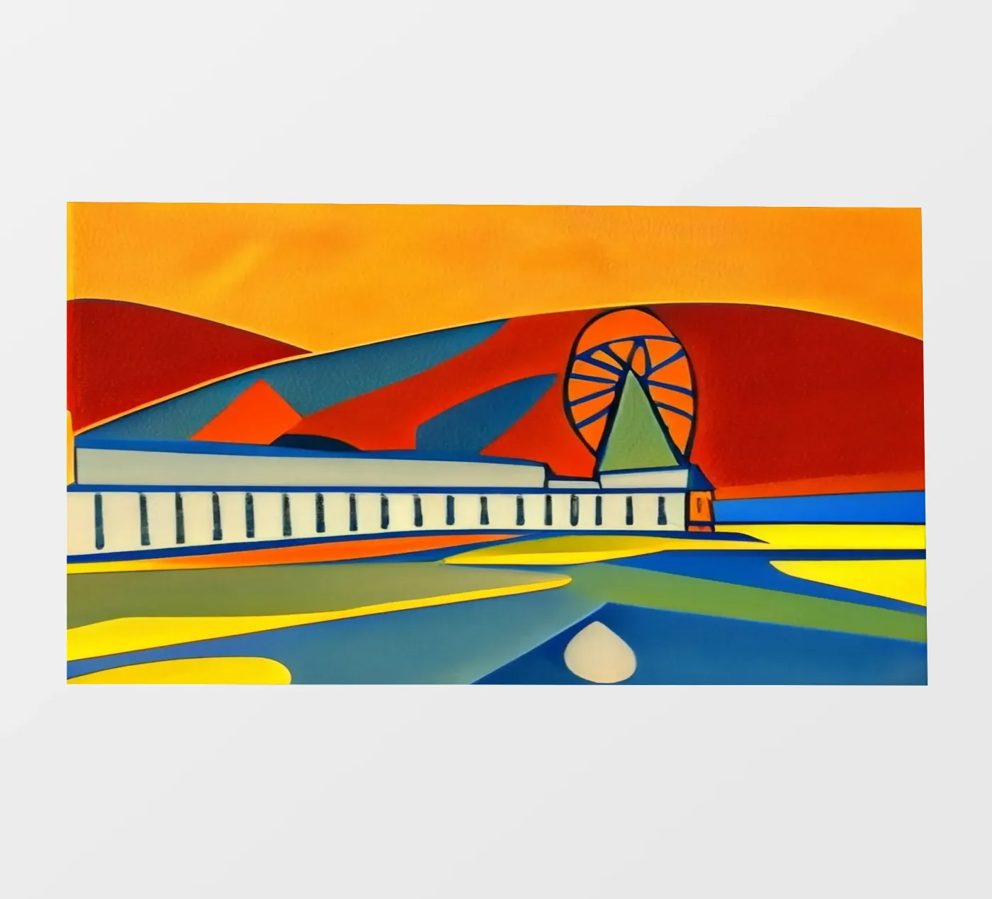 Sightseeing_Excursion_Scheveningen_2 backlit folie van Abstract Art by LK