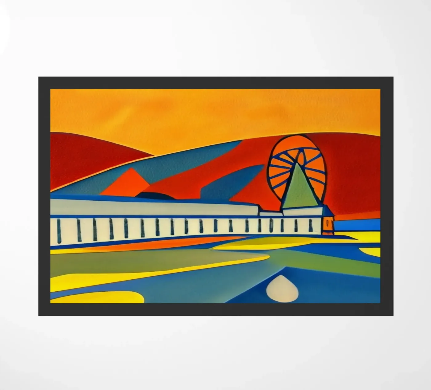 Sightseeing_Excursion_Scheveningen_2 paillasson de Abstract Art by LK