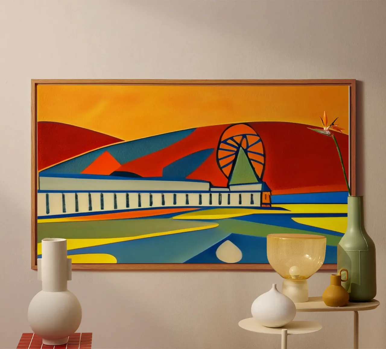 Sightseeing_Excursion_Scheveningen_2 forex plate by Abstract Art by LK