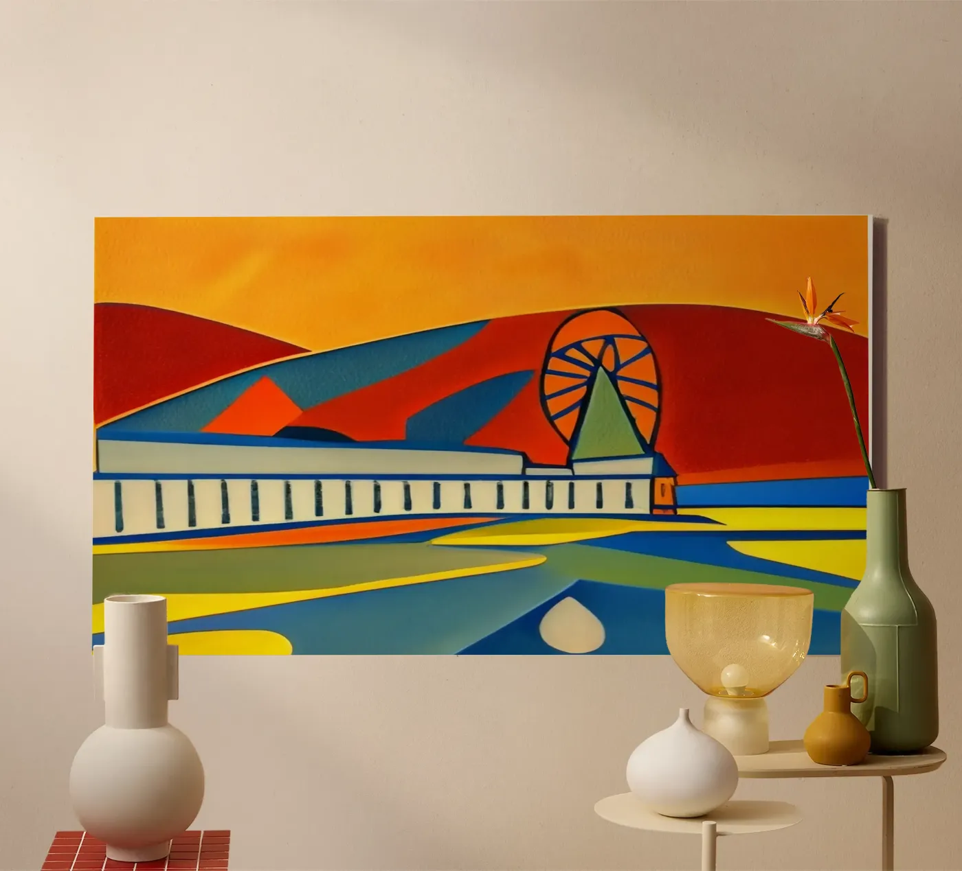 Sightseeing_Excursion_Scheveningen_2 canvas by Abstract Art by LK