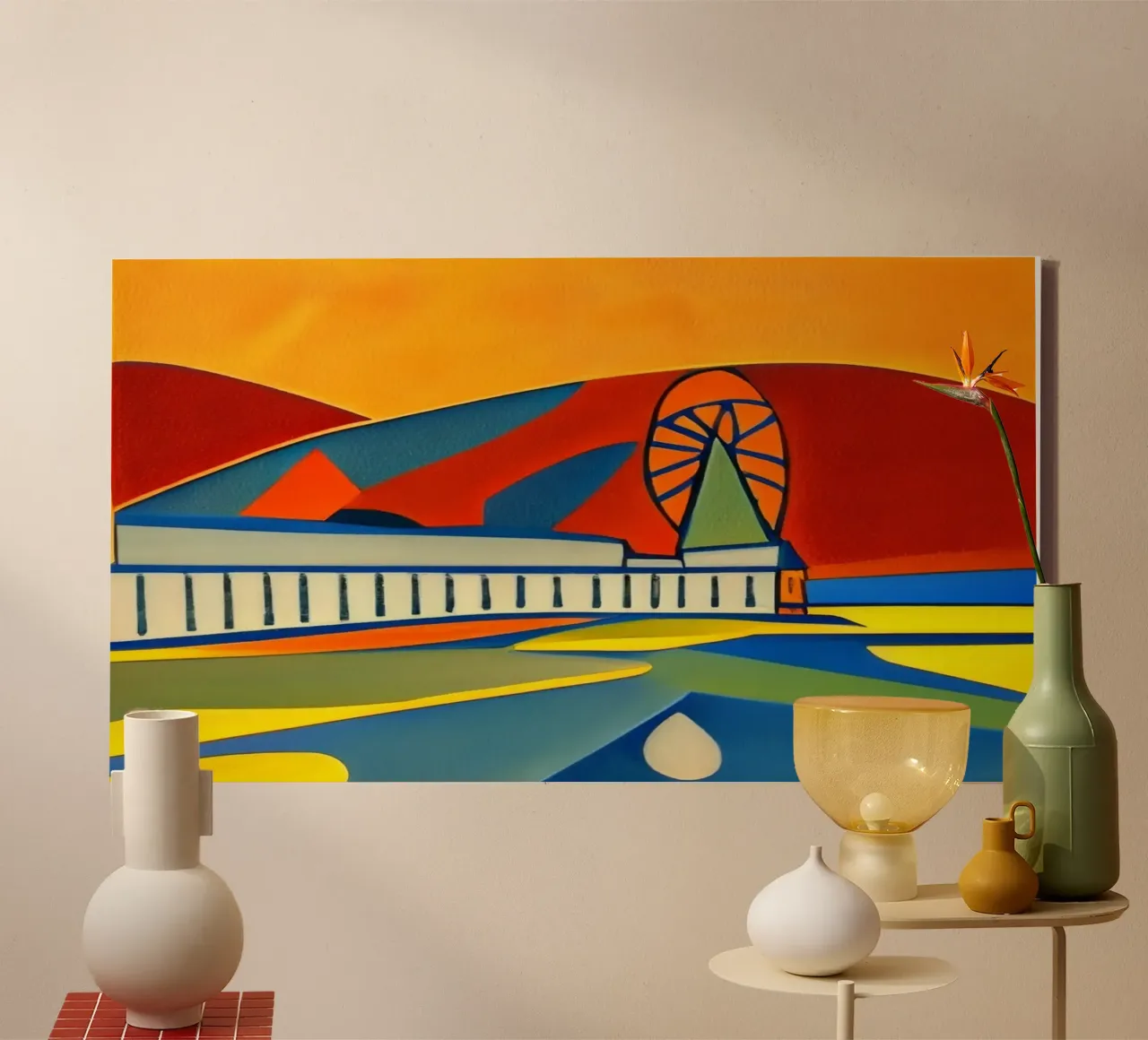 Sightseeing_Excursion_Scheveningen_2 canvas by Abstract Art by LK