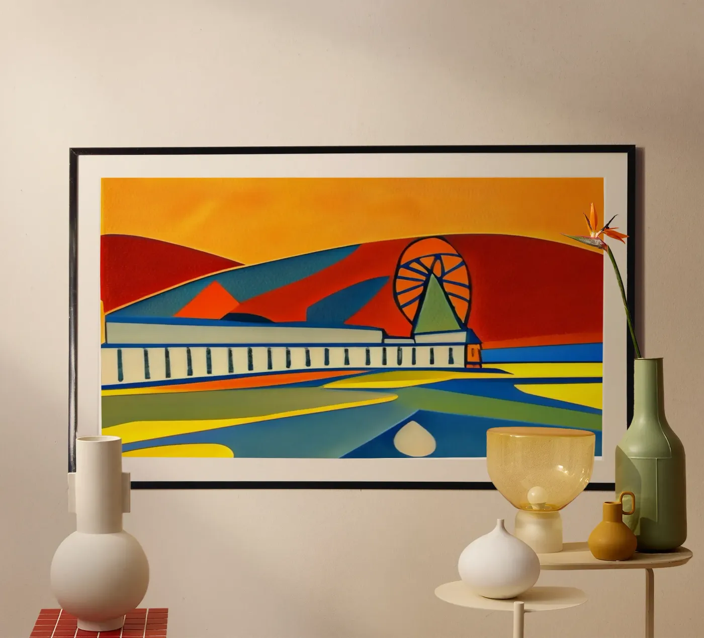 Sightseeing_Excursion_Scheveningen_2 poster by Abstract Art by LK