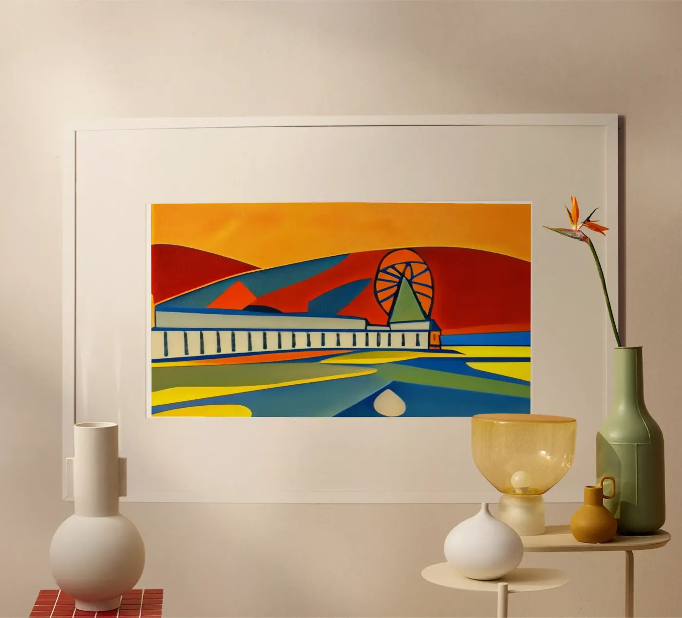 Sightseeing_Excursion_Scheveningen_2 poster by Abstract Art by LK