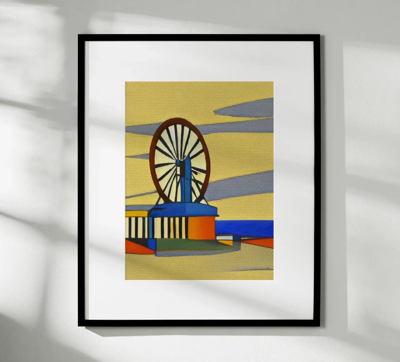 Visite_Escursioni_Scheveningen_3 poster con telaio in alluminio da Abstract Art by LK