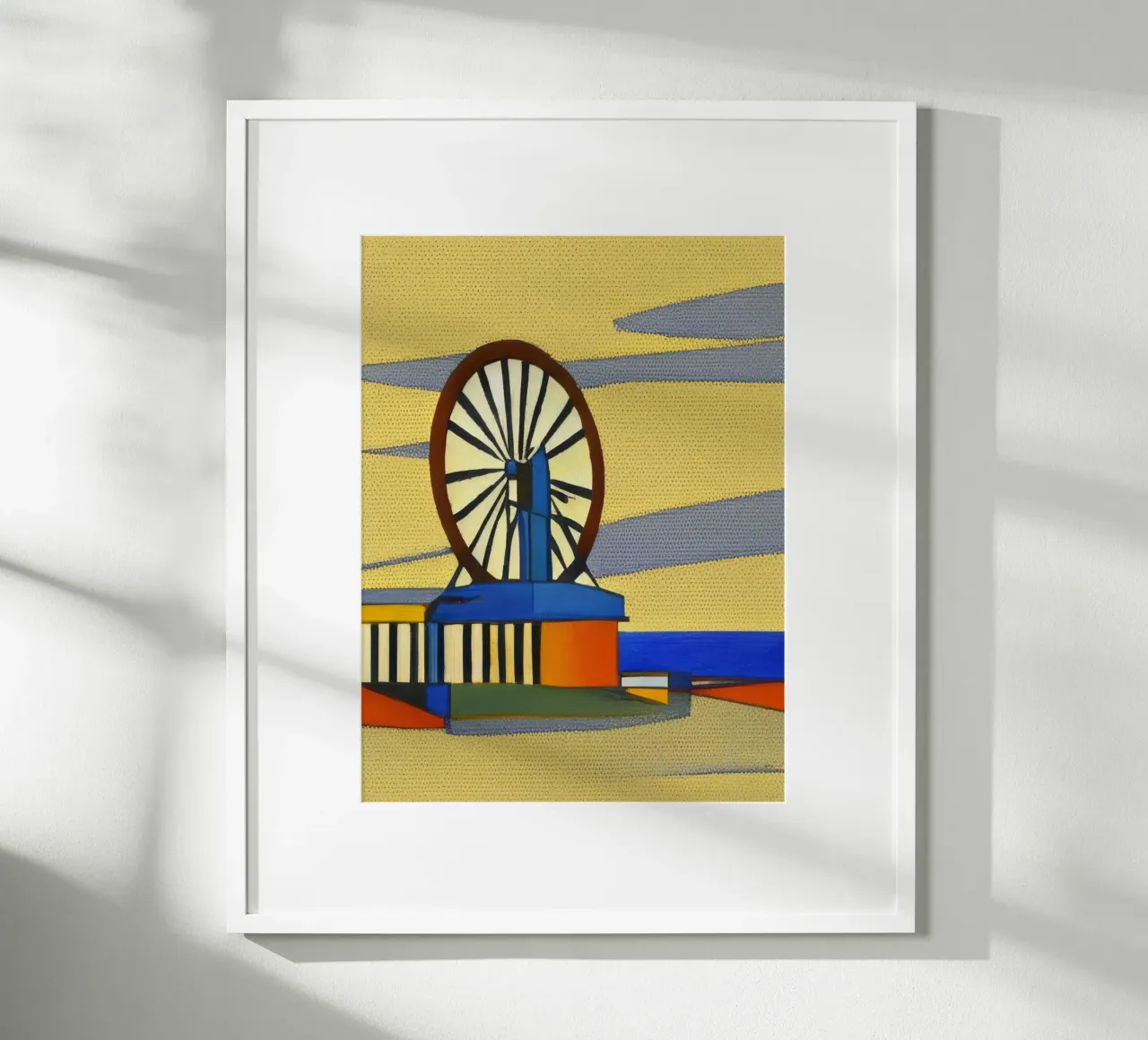 Visite_Escursioni_Scheveningen_3 poster con telaio in alluminio da Abstract Art by LK