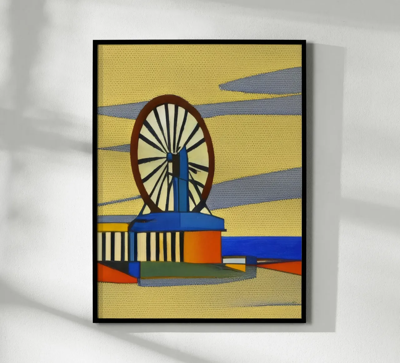 Visite_Escursioni_Scheveningen_3 poster con telaio in alluminio da Abstract Art by LK