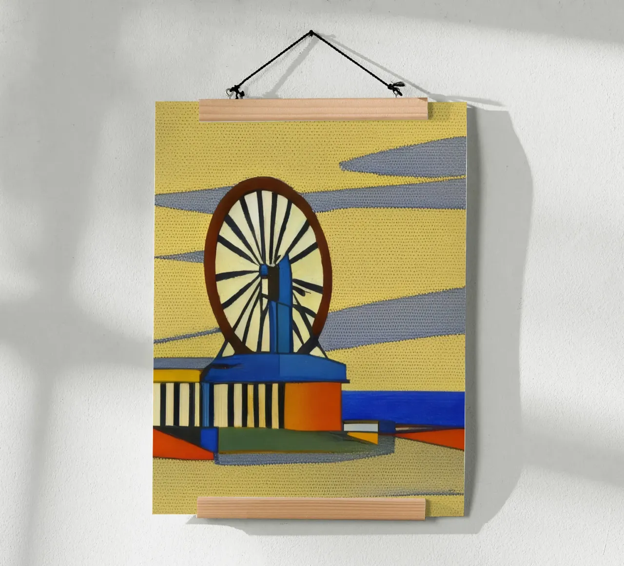 Visite_Escursioni_Scheveningen_3 poster con telaio in alluminio da Abstract Art by LK
