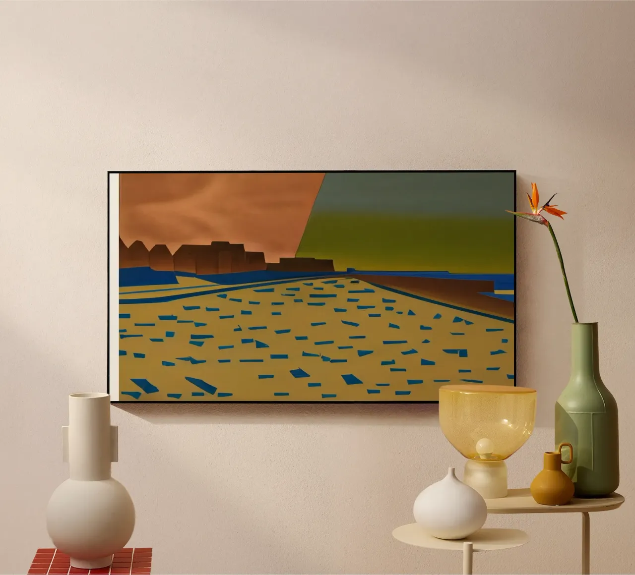 Escursioni_di_spiaggia_Scheveningen_1 plexiglass da Abstract Art by LK