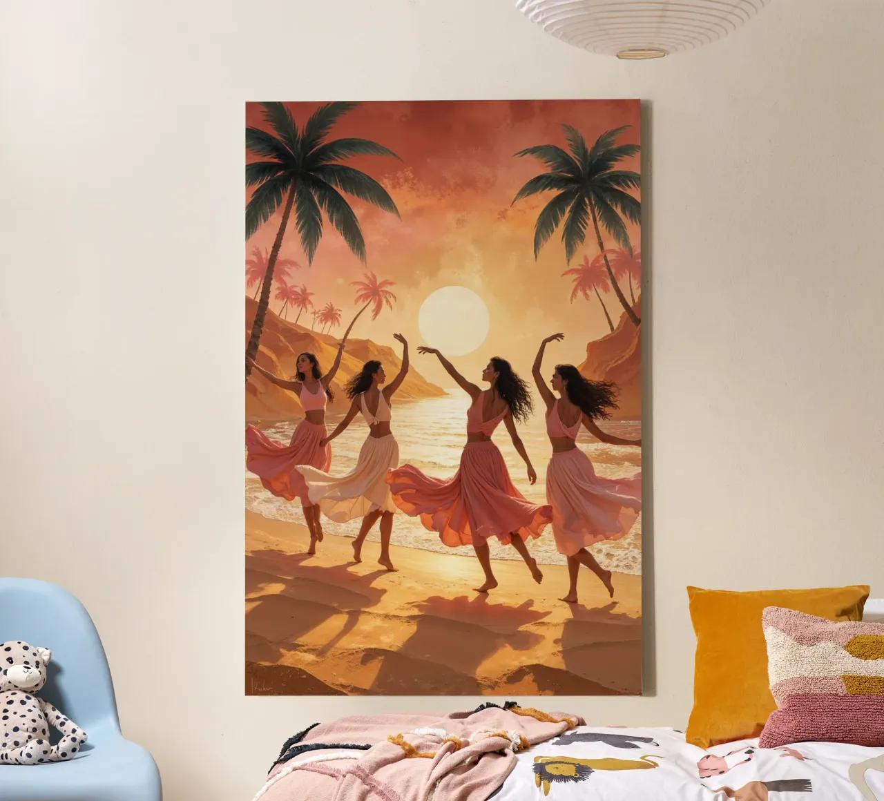 Sunset Ballet on the Shore tela da AlbertKlee