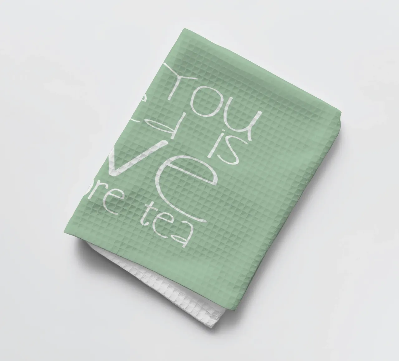 All you need is Love and Tea canovaccio da cucina da Monika Strigel