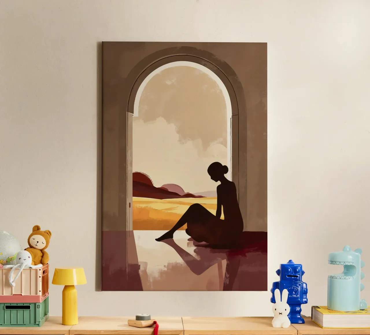 Golden Horizon Through an Open Doorway canvas van AlbertKlee