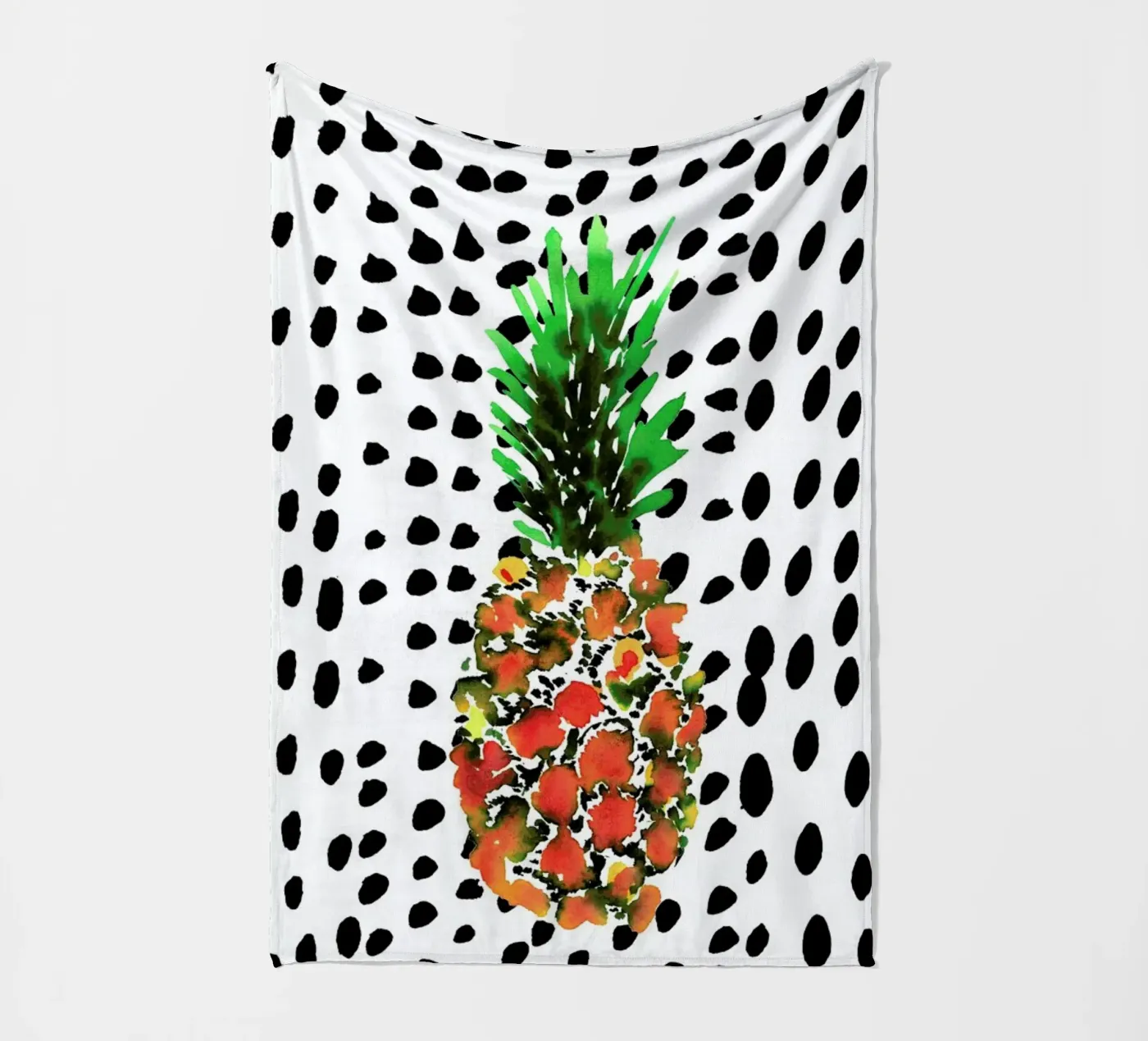 Pineapple coperta in pile da Amy Sia