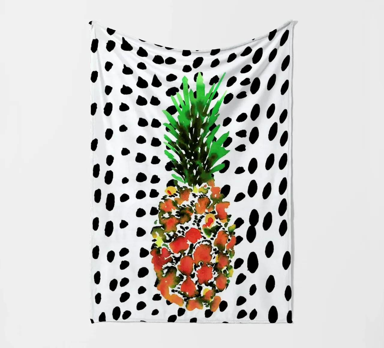 Pineapple fleecedeken van Amy Sia