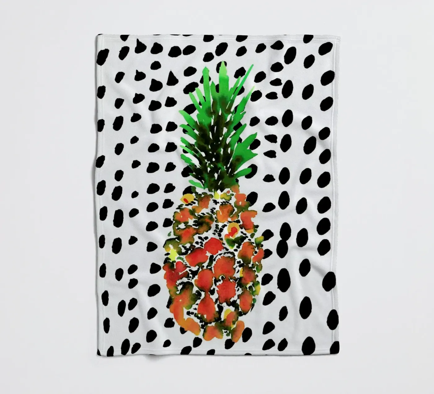 Pineapple coperta in pile da Amy Sia