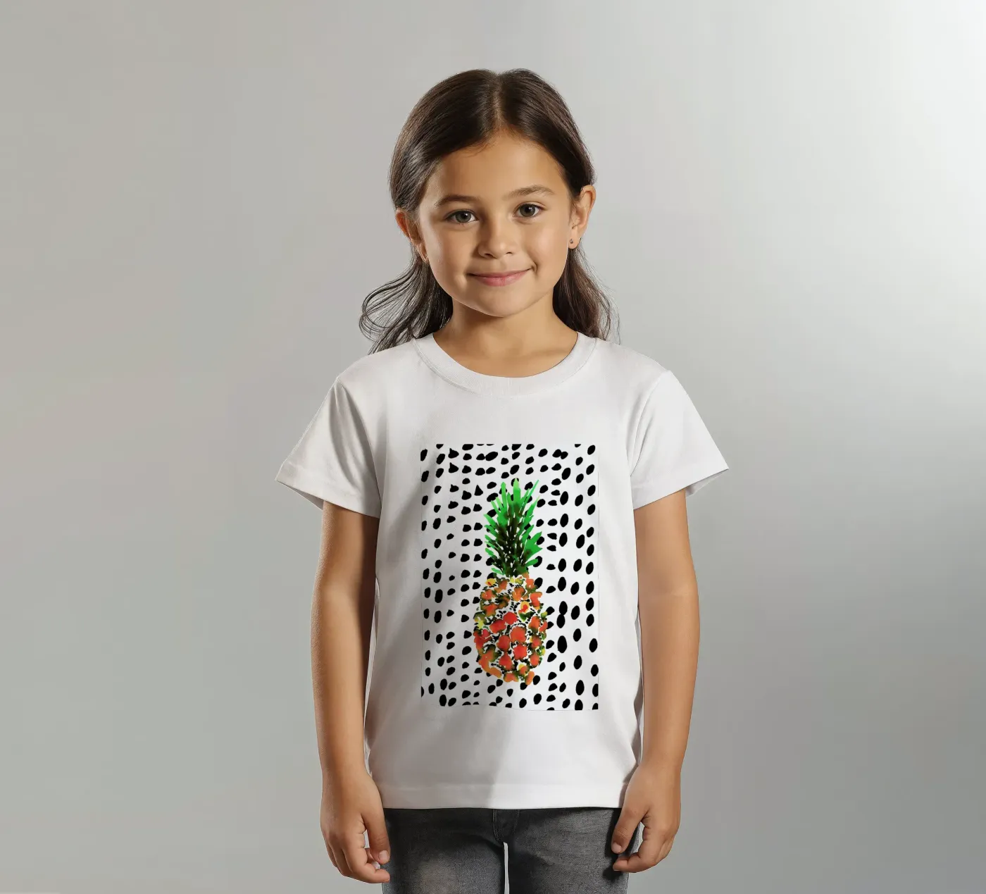 Pineapple kinder t-shirt van Amy Sia