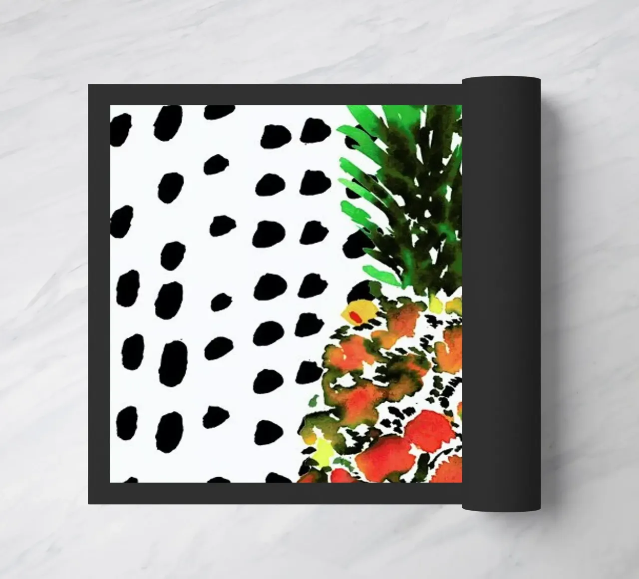 Pineapple doormat by Amy Sia