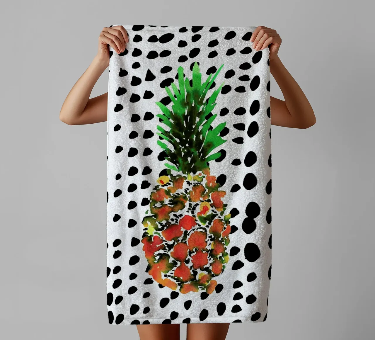 Pineapple badhanddoek van Amy Sia