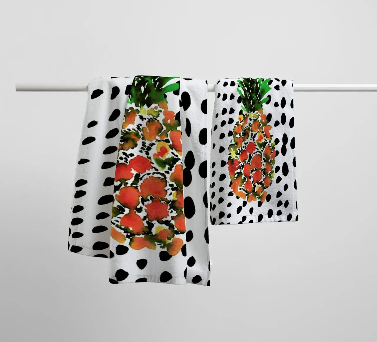 Pineapple badhanddoek van Amy Sia