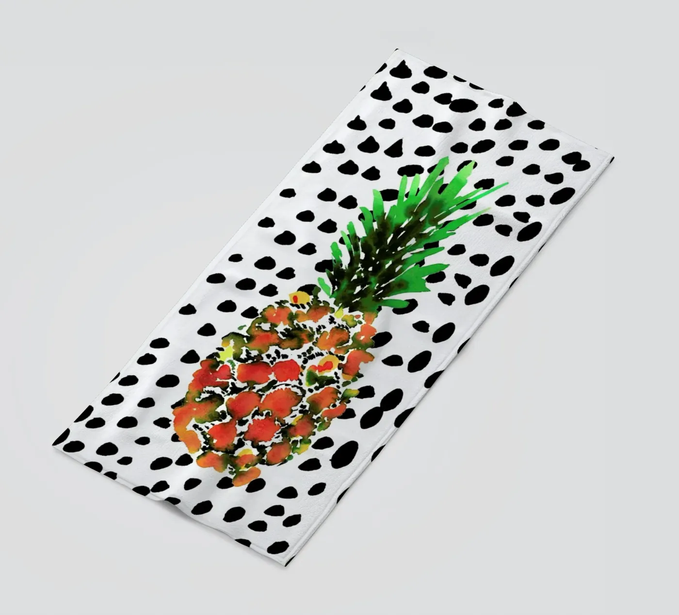 Pineapple beach towel by Amy Sia