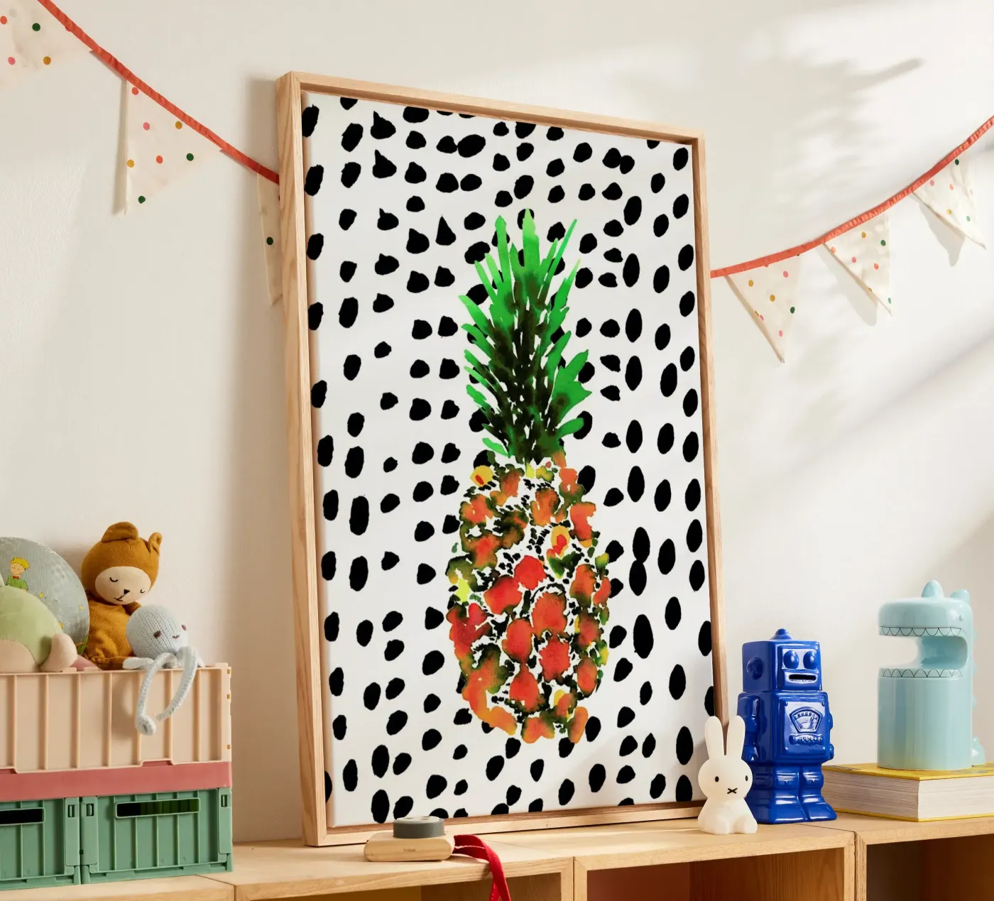 Pineapple canvas van Amy Sia