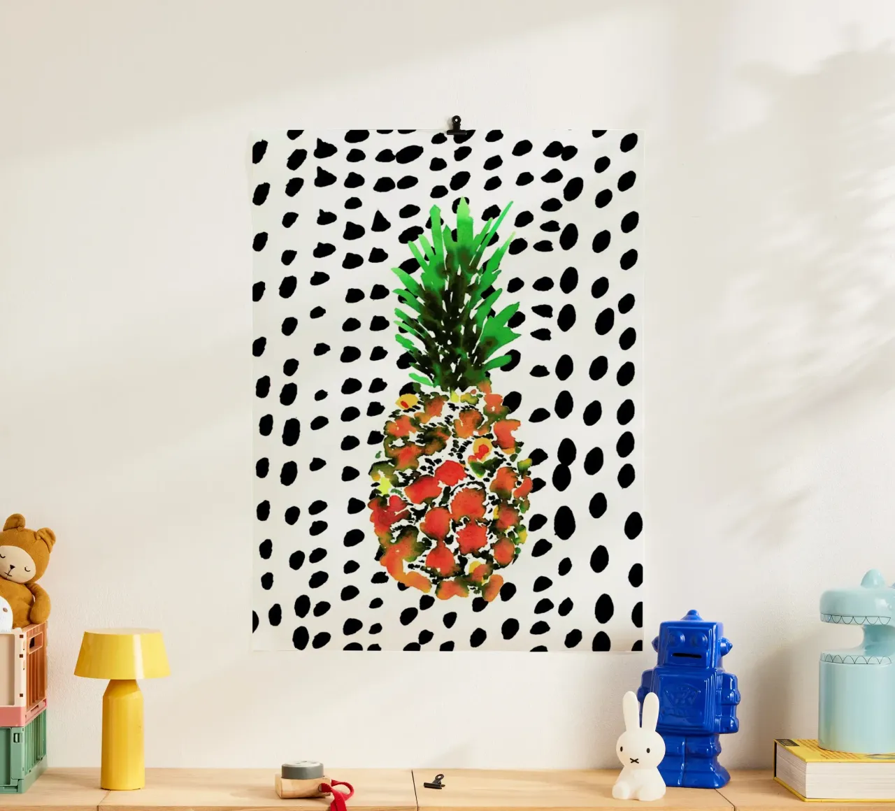 Pineapple poster van Amy Sia