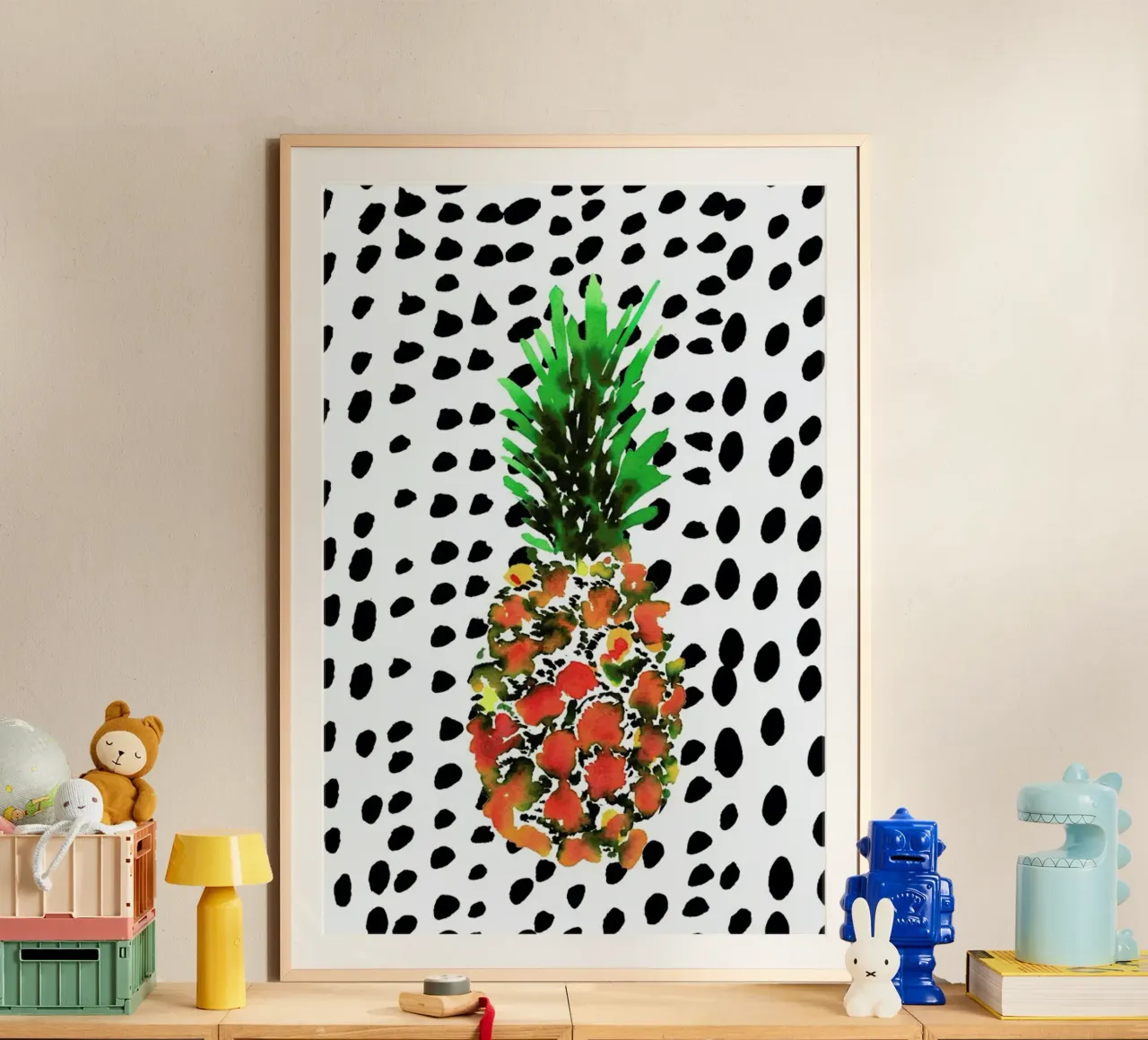 Pineapple poster van Amy Sia