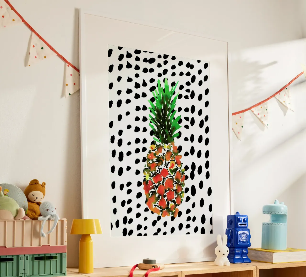 Pineapple poster van Amy Sia