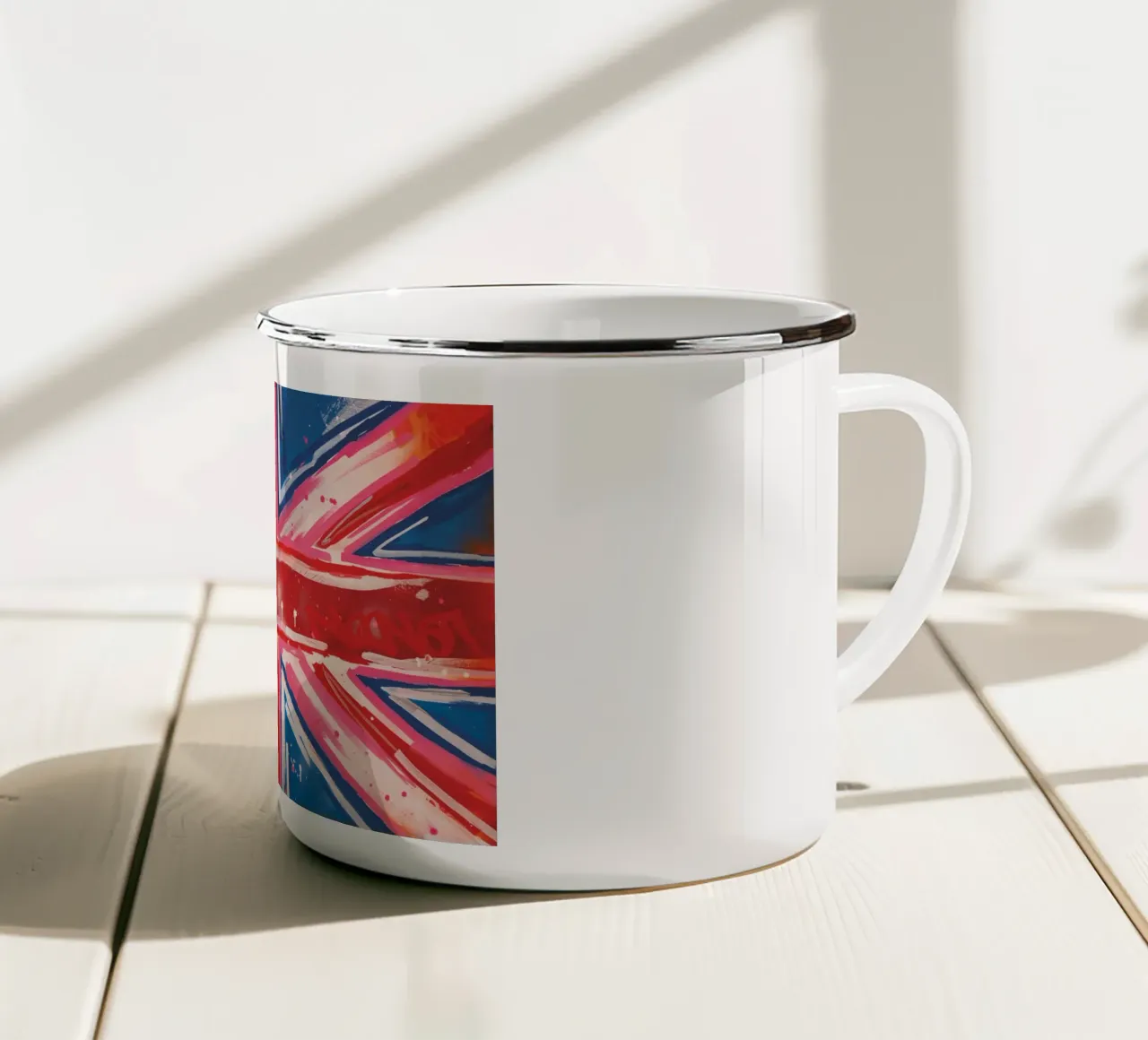 England Flagge tazza in smalto da Flo Klein