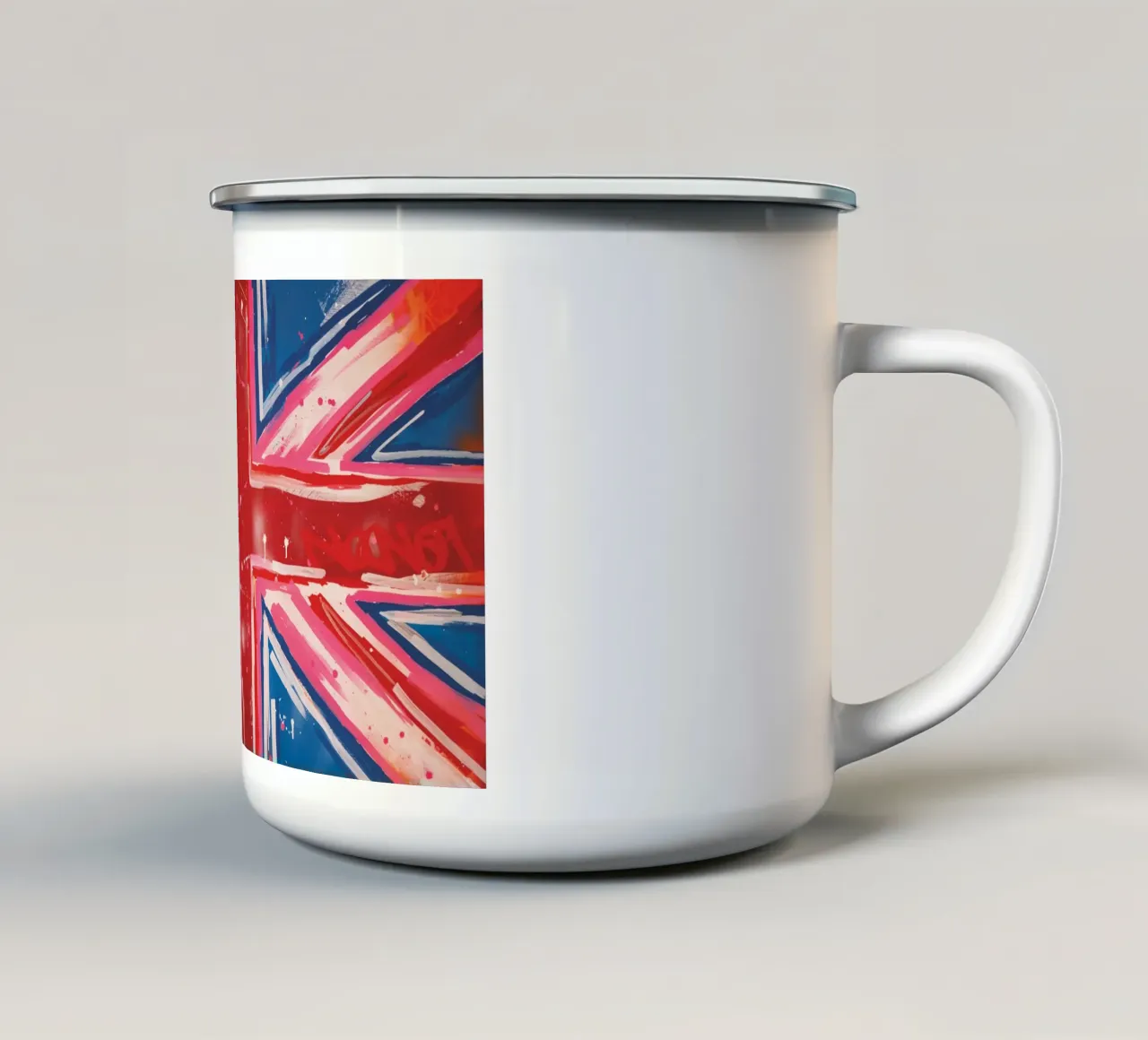 England Flagge tazza in smalto da Flo Klein