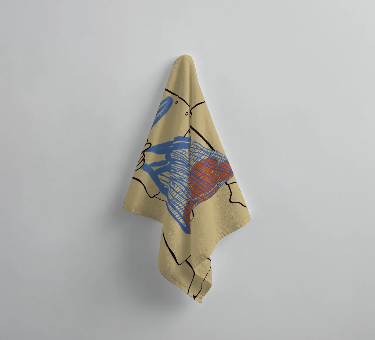 I brought you tangerines towel by tainah negreiros