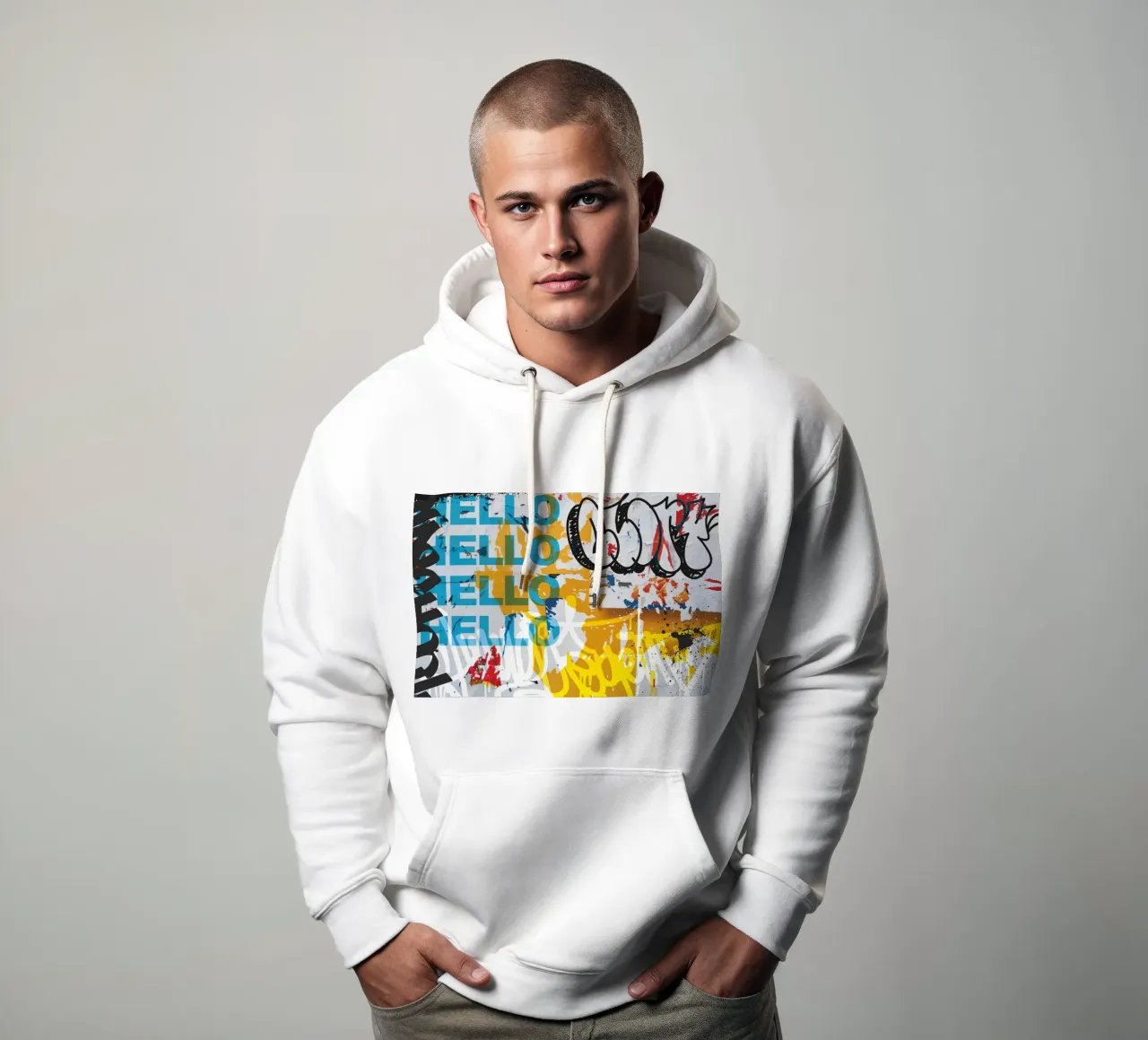 Hello Graffiti sudadera con capucha de Flo Klein