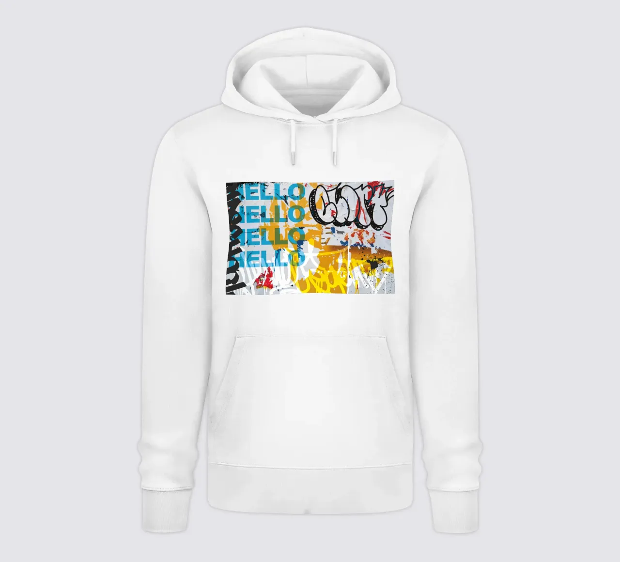 Hello Graffiti felpa con cappuccio da Flo Klein