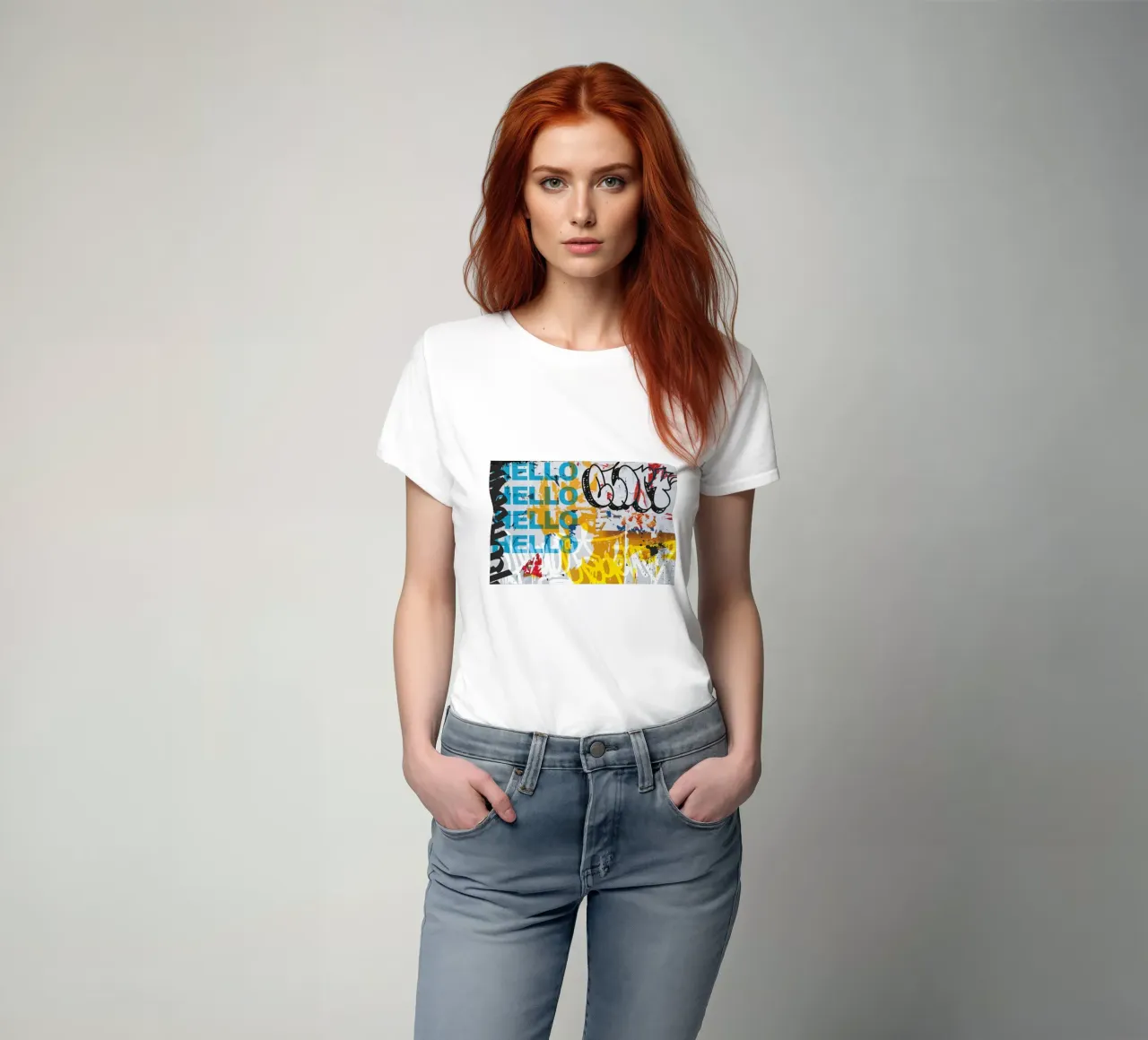 Hello Graffiti t-shirt da Flo Klein